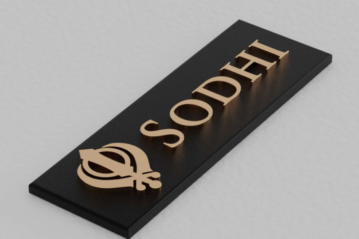 Bellissimo Name Plates