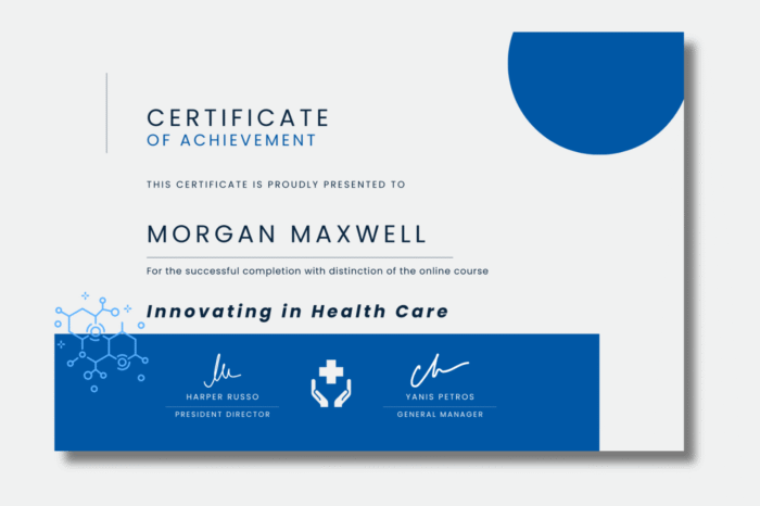 Certificates