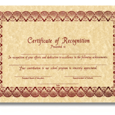 Premium Foil Certificates