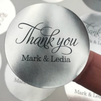 Silver Foil Stickers